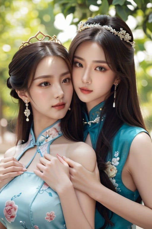 Chinese Hanfu, Earrings, Chinese AI Porn