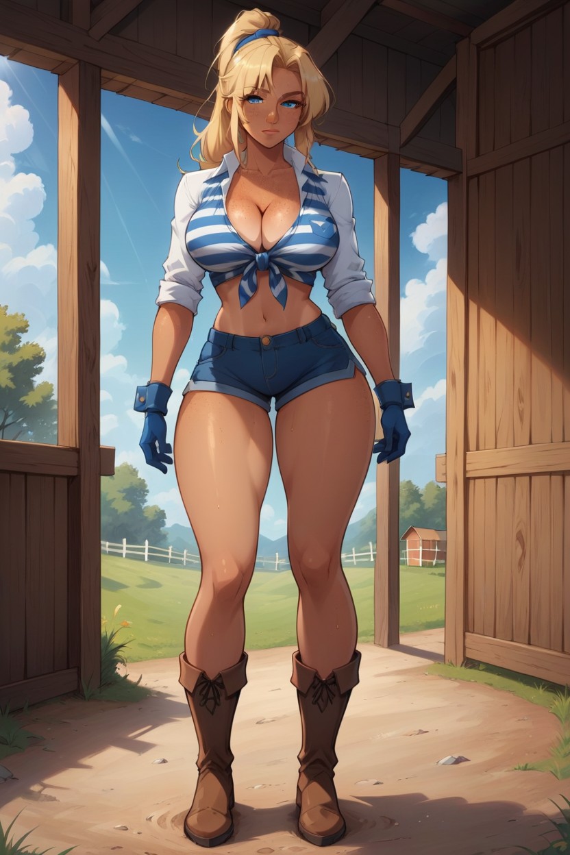 Yard Work, Bored, Large Ass AI Porn