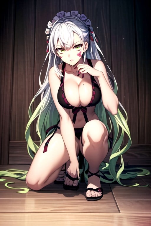 Daki Demon Form (demon Slayer), Empregada Francesa Pornografia de IA