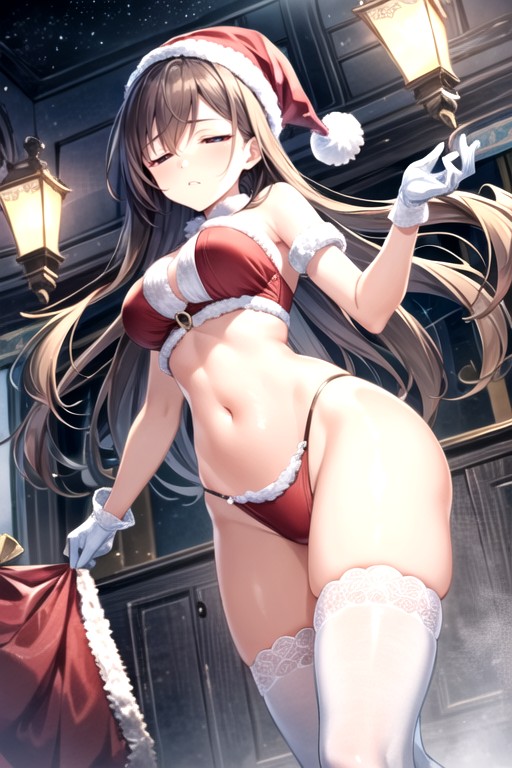 Rounded Ass, Christmas, Sad AI Porn