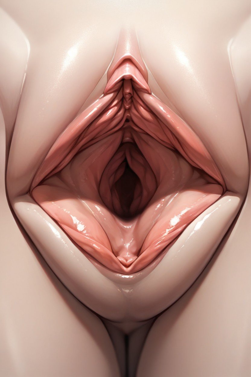 Long Pussy Lips, Big Clitoris, Close-up Da Vagina Pornografia de IA