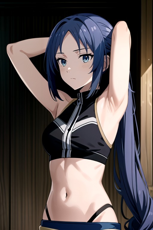 Navel Exposed, Blue Hair, Nilou (genshin Impact) AI Porn