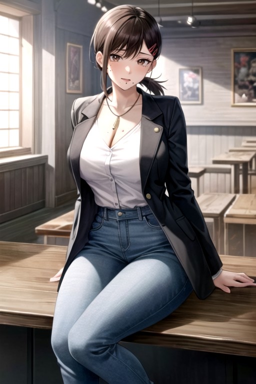 Jeans, Skinny, Jacket AI Porn