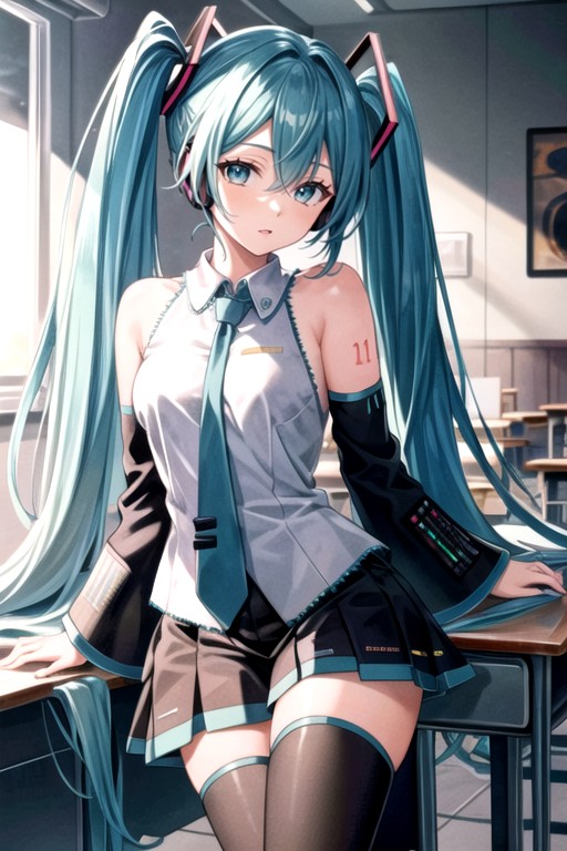 Fall Asleep In Class, Hatsune Miku AI Porn