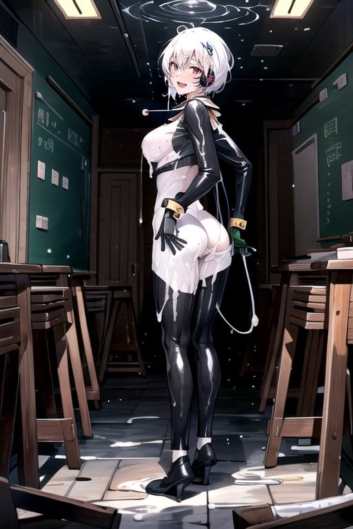 Classroom, Warm Anime, Full Body AI Porn