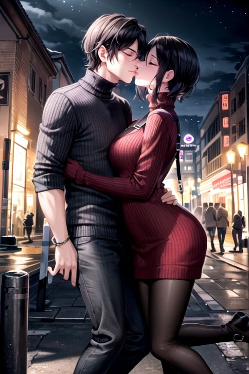 Embrasser (1 Garçon, 1 Fille), Ada Wong (resident Evil)Porno IA