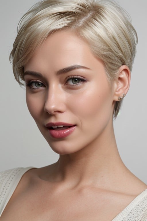 Fearful, Pixie Cut, Ponytail AI Porn