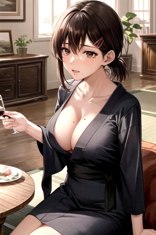 Kobeni Higashiyama (chainsaw Man), Cleavage, Side View AI Porn