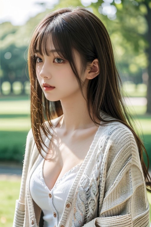 Long Hair, Model, 公園AI黃片