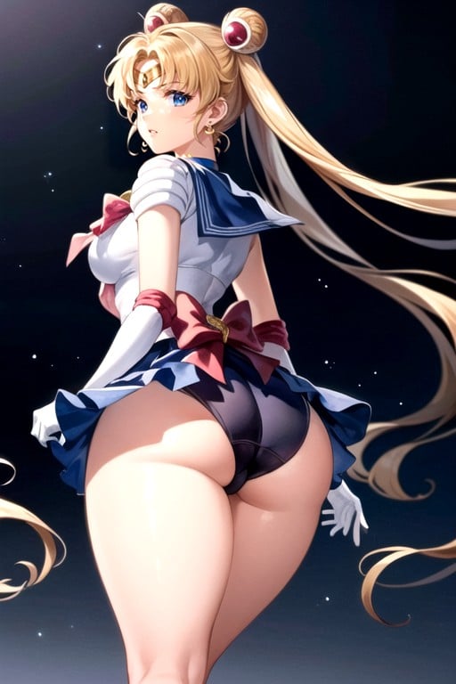 Bunda Enorme, Sailor Moon, Peito Grande Pornografia de IA