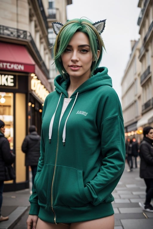 Morderse El Labio, Cosplay, Sudadera Con CapuchaPorno AI