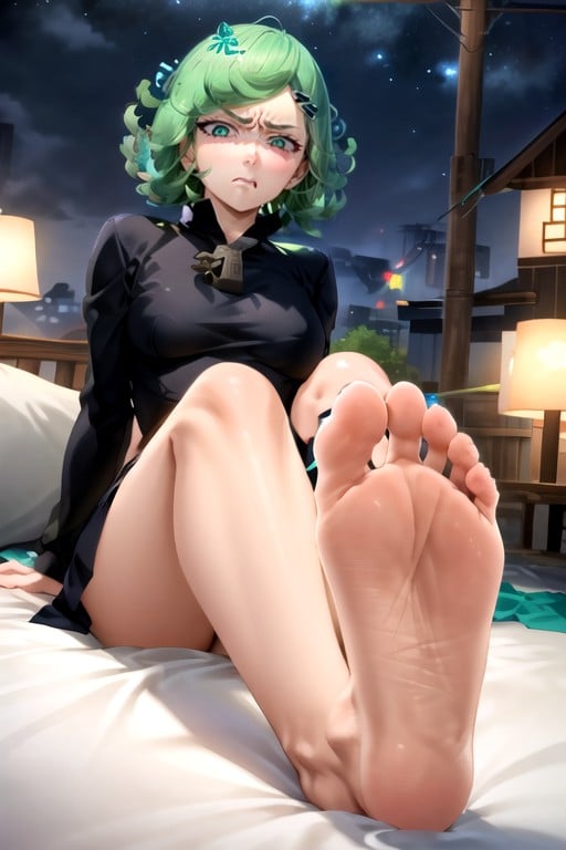 Tatsumaki (one Punch Man), Com Nojo, De Baixo Para Cima Pornografia de IA