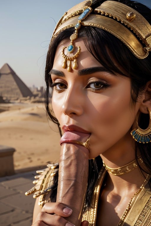 Cleopatra, Sunset, Egyptian AI Porn