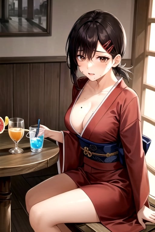 Kobeni Higashiyama (chainsaw Man), Cleavage, Thighs Exposed AI Porn