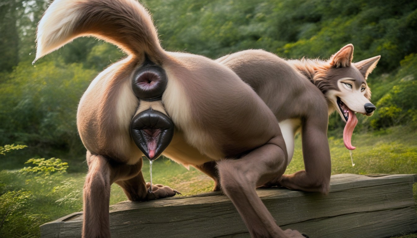 High Def, Real Image, Squatting Furry AI Porn