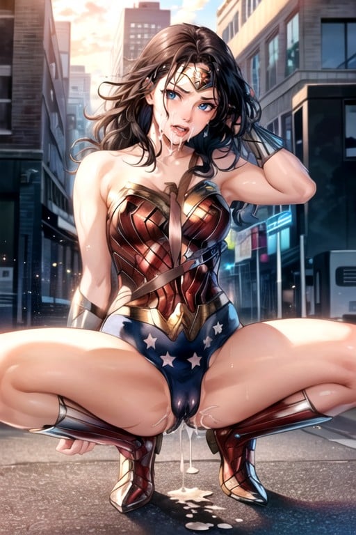 Ville, Corps Entier, Wonder Woman (dc)Porno IA