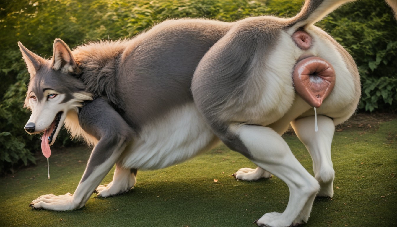 Strands Of Pussy Fluid, Ahegao, Four Legs Furry AI Porn