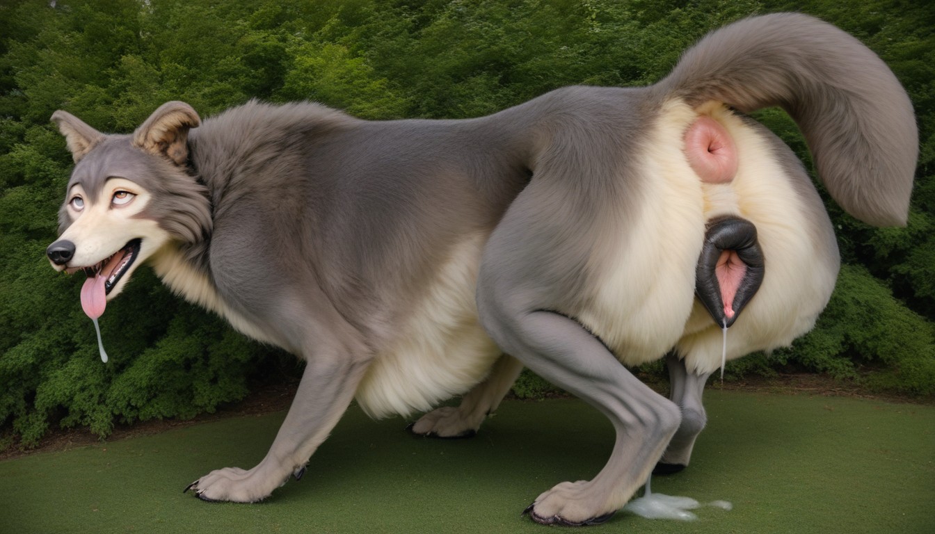 Hyper Realistic, Agachándose, Juno From Beastars Spreading Her Asshole Furry IA