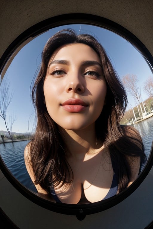 Persian, Fisheye Camera, Large Ass AI Porn