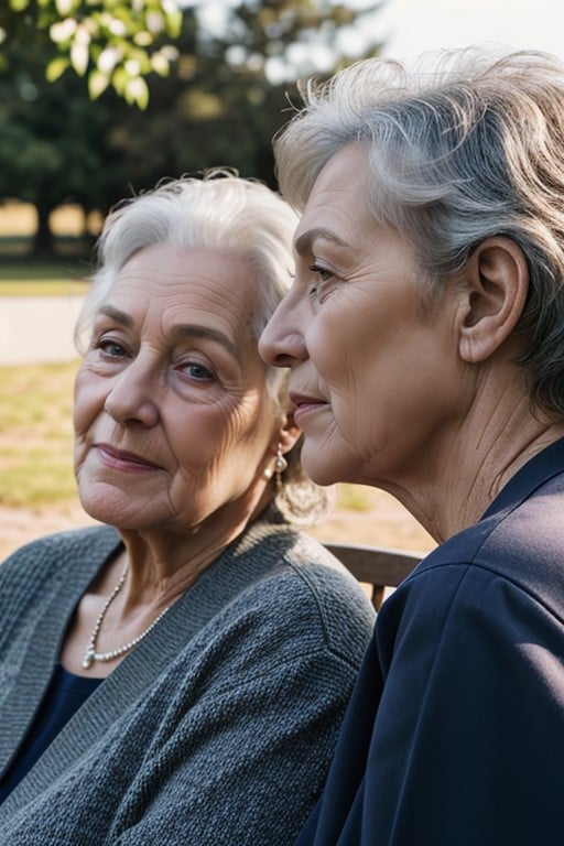 작은 가슴, 60+, 황혼AI 포르노