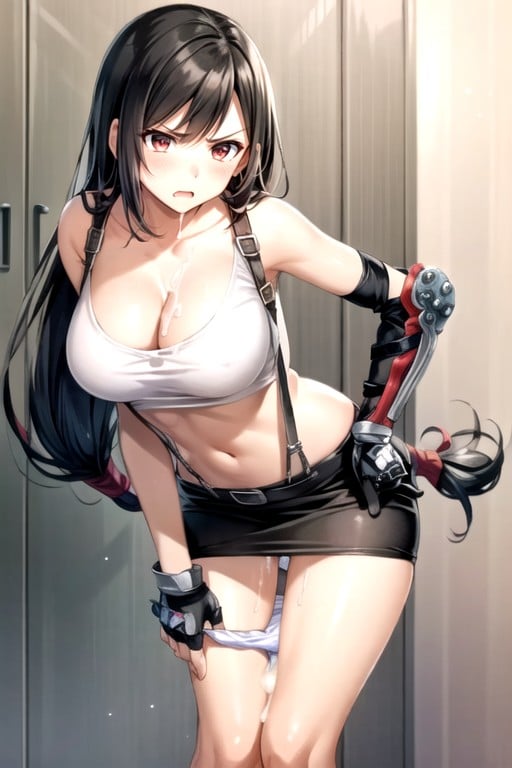 Bajando Las Bragas, Creampie, Tifa Lockhart (final Fantasy)Porno AI