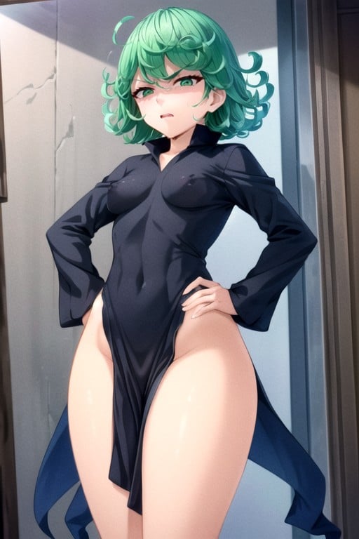 Mains Sur Les Hanches, Tatsumaki (one Punch Man), DeboutPorno IA