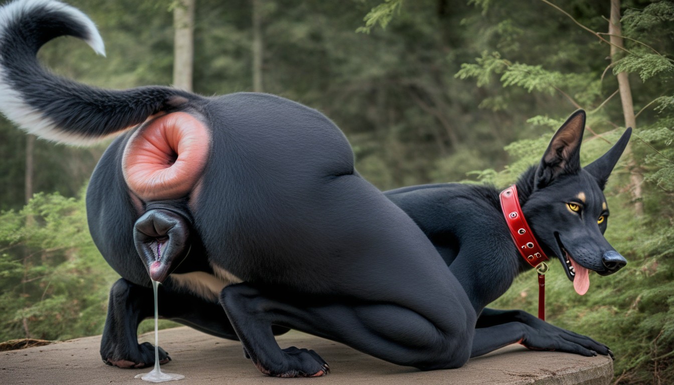 Enlarged Pussy, Puffy Pussy, Squatting Furry AI Porn