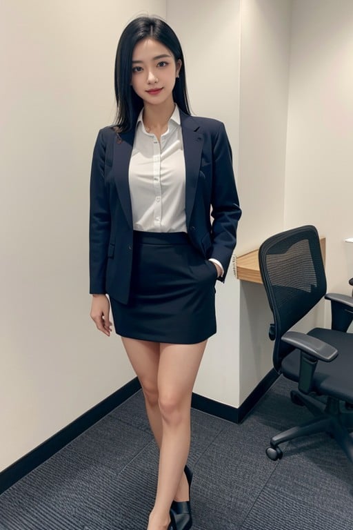 Office, Medium Breast, Full BodyPorno IA