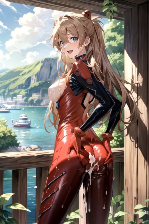 Corpo Todo, Warm Anime, Asuka (evangelion) Pornografia de IA