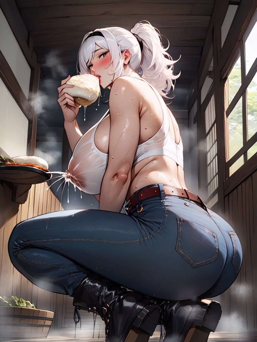 Bare Shoulders, Years Old, Long Boots AI Porn