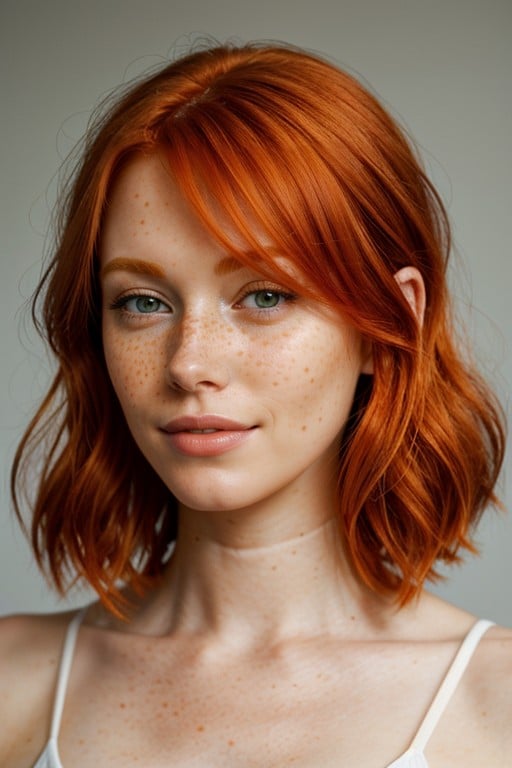 Рыжая Девочка Показывает Свои Стопы, Bobcut, Ginger AI Porn