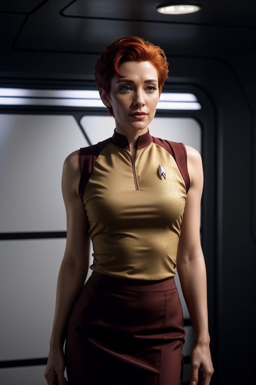 Standing, Very Short Hair, Kira Nerysstar Trek Ds AI Porn