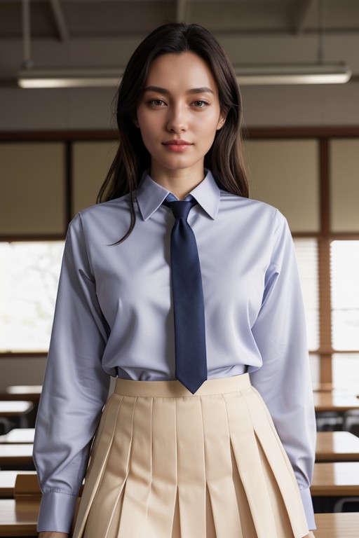 Teacher, School Uniform, British AI Porn