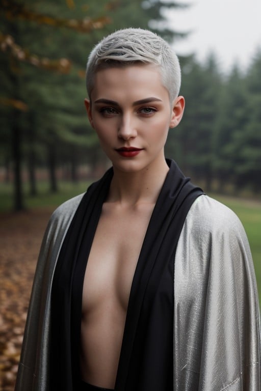 Very Short Hair, Ponytail, Buzzcut AI Porn