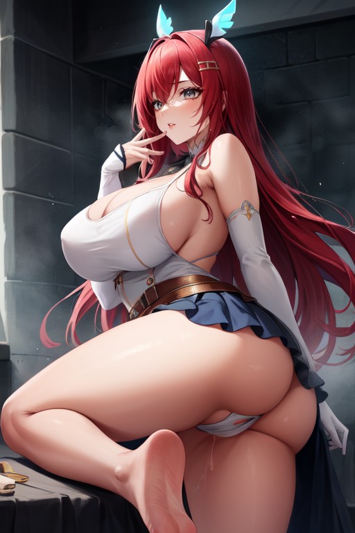 Curvaceous, Sleeveless, Depiction Of A Couple Naked Hentai AI Porn