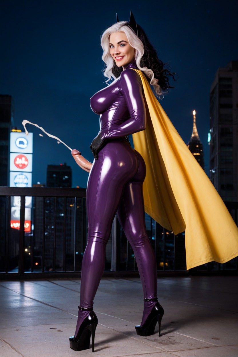 Rear View, Batgirl, City Shemale AI Porn