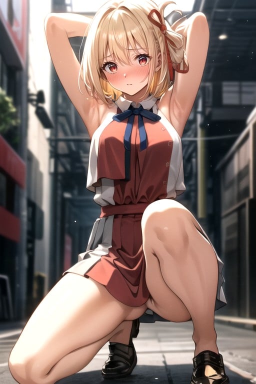 Warm Anime, Chisato Nishikigi (lycoris Recoil), Agachamento Pornografia de IA