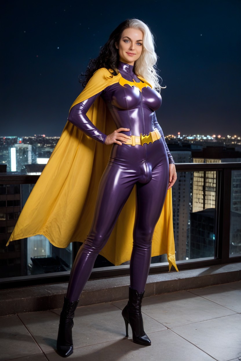 Large Breasts, Extremely High Heels, Batgirl Shemale AI Porn