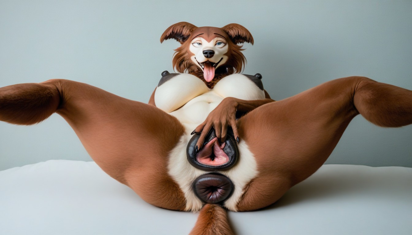 Excessive Pubic Fur, Wide Pussy, Fur Patterns Furry AI Porn