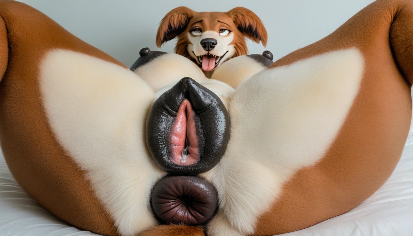 Massive Anus, Real Analogue Photo, Detailed Fur Furry AI Porn