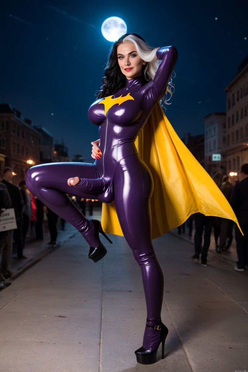 Extremely Thin Body, Skinny, X-men Rogue Hair Shemale AI Porn