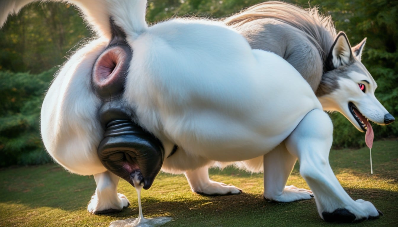 Side View, Black Anus, Puffy Pussy Furry AI Porn