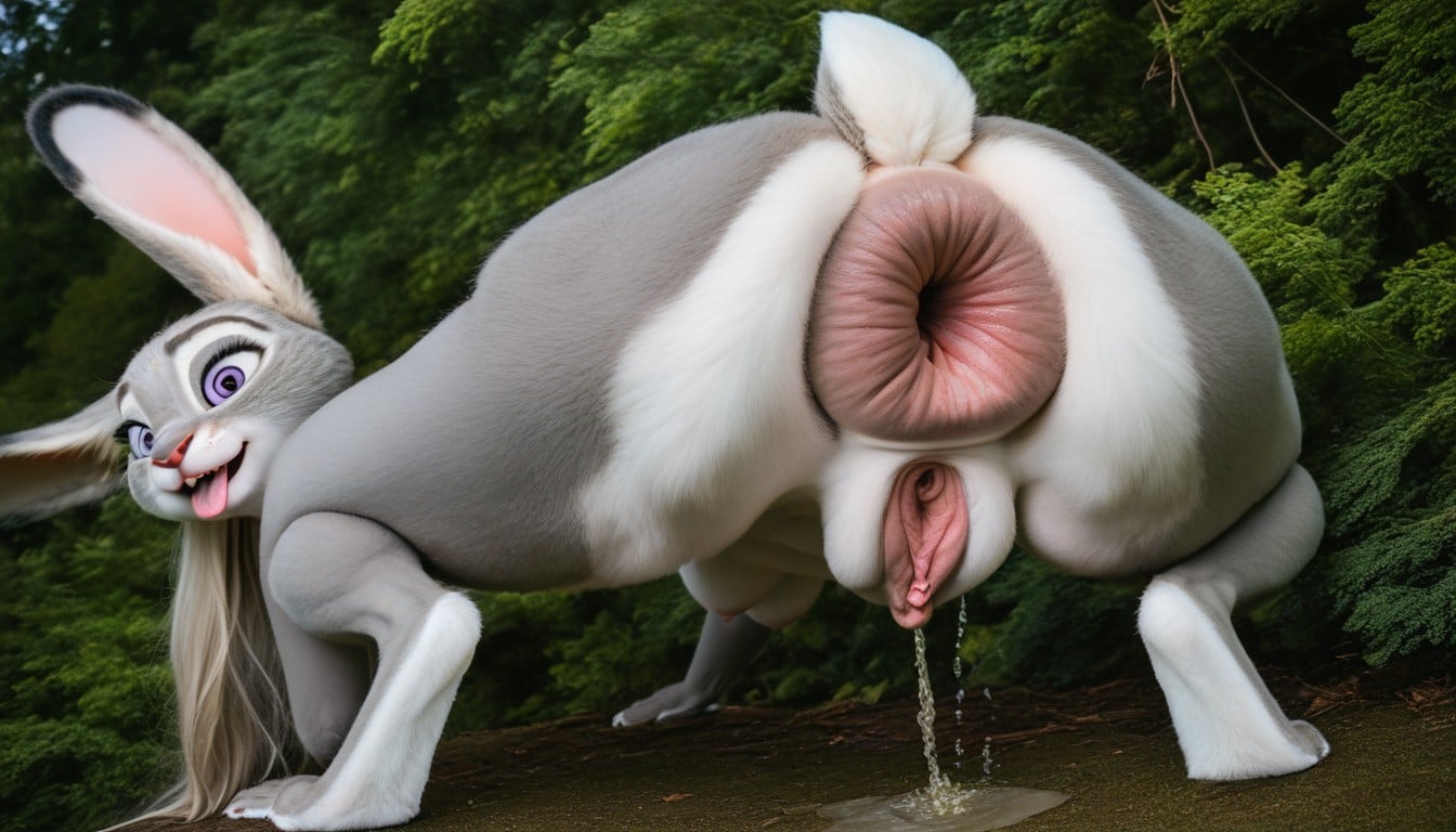 Pee Puddle, Realistic, Excessive Peeing Furry AI Porn