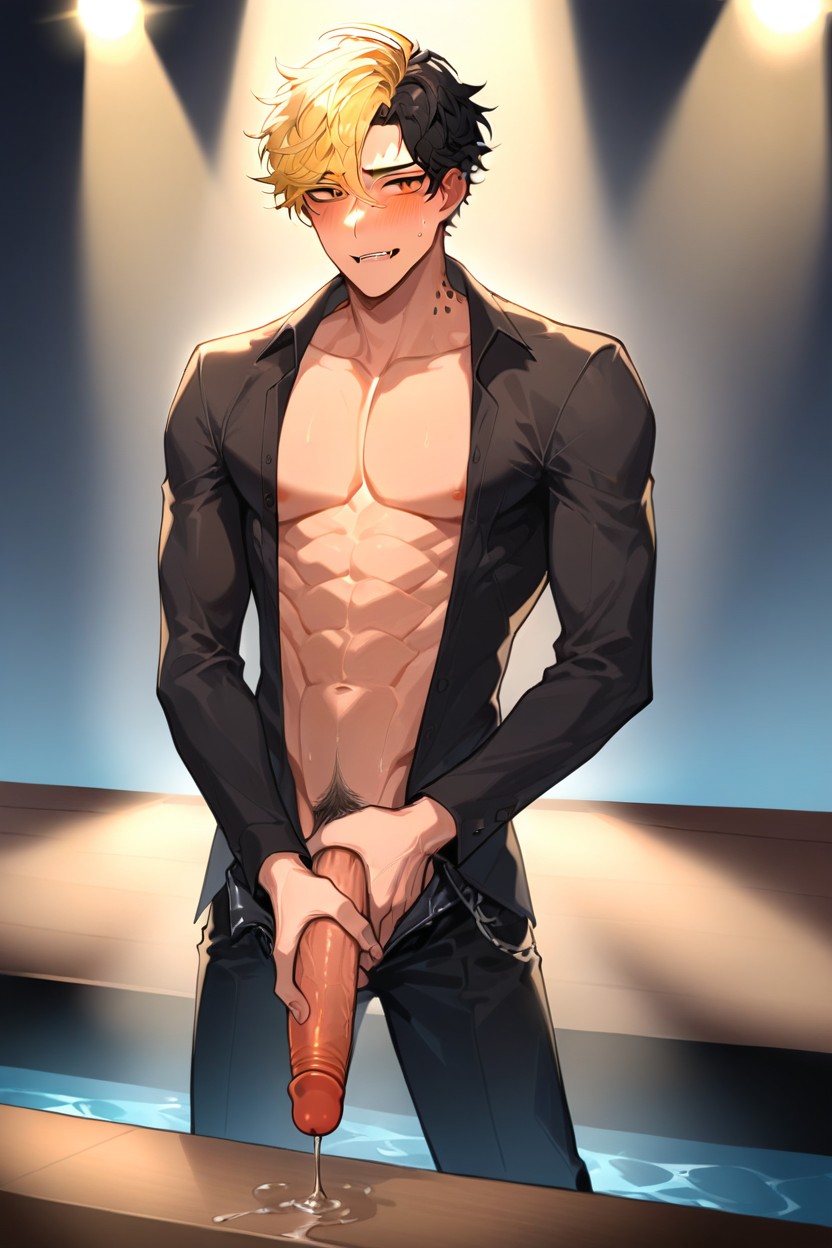 Skinny, Long Messy Hair, Nsfw AI Gay Porn