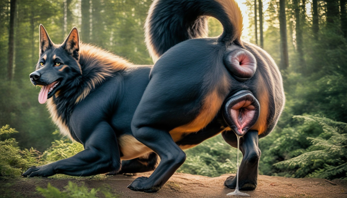 Pussy Focus, Presenting Pussy, Extremely Large Ass Furry AI Porn
