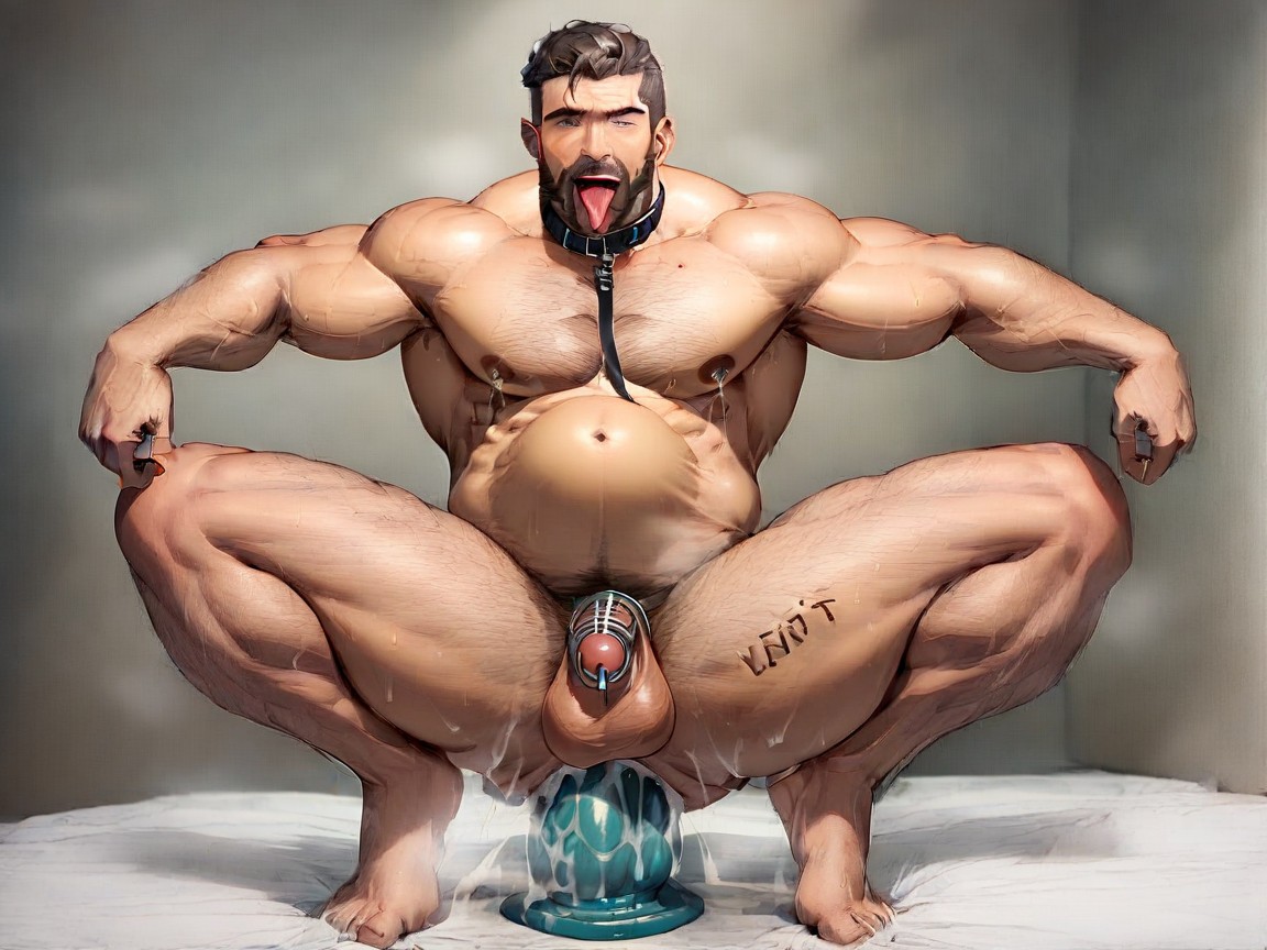 Extremely Large Ass, Egg Insemination Icon, Stubble AI Gay Porn
