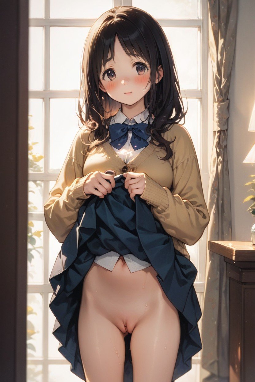 Chitanda Eru, Lifting Skirt, Sweaty AI Gay Porn