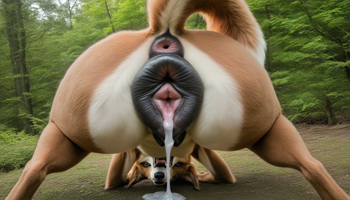 Enlarged Pussy, Black Anus, Fur Patterns Furry AI Porn