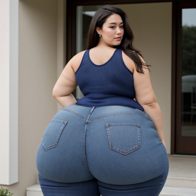 Her Full Face In View, Thick Thighs, Perfect Face AI Porn