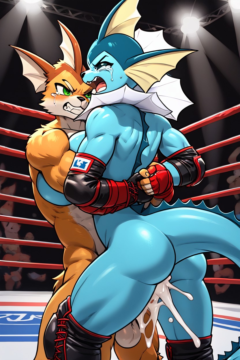 Tears, Skinny, Blue Skin Furry AI Porn